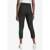Jessica London Women's Plus Size Everyday Stretch Cotton Capri Legging - 3 of 4
