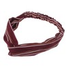 Unique Bargains Women's Fashion Pinstripe Pattern Cross Elastic Hairband 1 Pc - 4 of 4