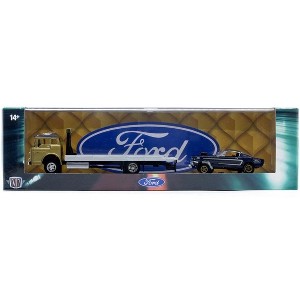 M2 Machines 1990 Ford C-8000 & 1966 Ford Mustang Gasser Auto Haulers - 1 of 3