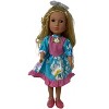 Doll Clothes Superstore Big Flower Dress For 14.5 Inch Dolls Like Wellie Wisher Glitter Girl Dolls - 4 of 4