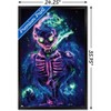 Trends International Wumples - Neon Skeleton Framed Wall Poster Prints - 3 of 4