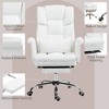 NicBex PU Leather Adjustable Height Swivel Executive Office Chair with Footrest and Lumbar Support for Work Study - 4 of 4