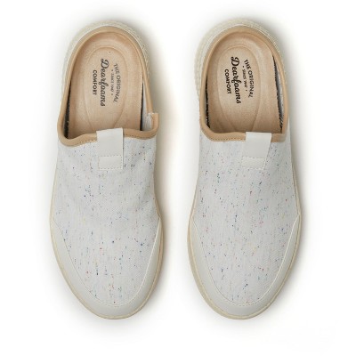 Женские кроссовки Dearfoams Women's Lila Mule Slip-On Sneaker - Cream Size 10 — фото 4