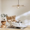 River of Goods Nellie 35" Antique Brass Cut-Out Leaf Shaped Pendant Light: UL Listed, Metal Dome - 4 of 4