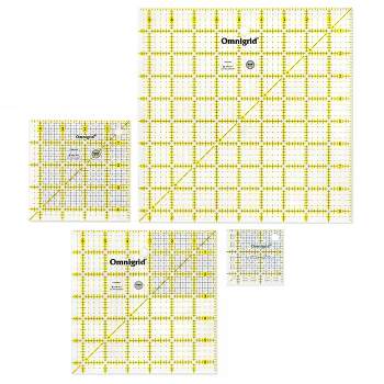 Omnigrid 1-1/2 x 12 Ruler Clear Rectangle Quilting and Sewing Ruler