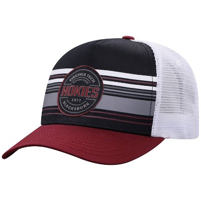 NCAA Virginia Tech Hokies Men's Vista Black with Hard Mesh Snapback Hat