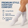 Women's Extra Heavy Cotton Slouch Socks – 3 Pairs, Size 5-10 | Thick, Cushioned & Colorful - 3 of 4