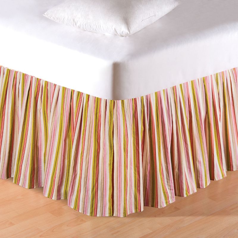 C&F Home Celine Stripes Queen Bed Skirt Drop Length: 18 inches, 1 of 3