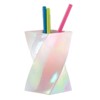 Zodaca Pen Pencil Holder & Stationery Organizer for Home Office Desk, School Supplies, Pearl Gradient Wave - image 3 of 4