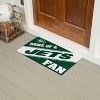 Evergreen Home of a Fan New York Jets 28" x 16" Woven PVC Indoor Outdoor Doormat, Home of a Fan - 4 of 4