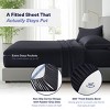 Kickoff Home Viscose from Bamboo Sheets Set 300 Thread Count 100% Organic Bamboo Viscose Cooling Bedding Sheets Hot Sleepers, Flat, Fitted, Pillowcase - 4 of 4