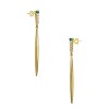 Guili Sterling Silver Icicle Spike Dangle Earrings with Colored Cubic Zirconia – A Striking and Fashionable Jewelry Piece for a Bold, Trendy Look - 3 of 3