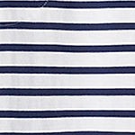 white/deep sea stripe