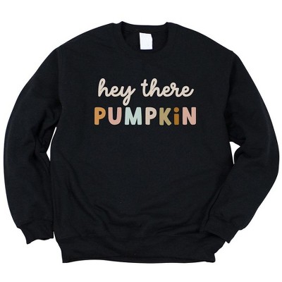 Simply Sage Market Women's Graphic Sweatshirt Hey There Pumpkin Colorful