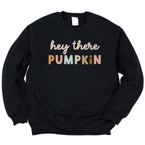 Simply Sage Market Women's Graphic Sweatshirt Hey There Pumpkin Colorful - 1 of 2