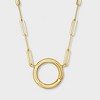 Pure Collection by Ross-Simons Italian 14kt Yellow Gold Charm-Compatible Paper Clip Link Necklace - 3 of 4