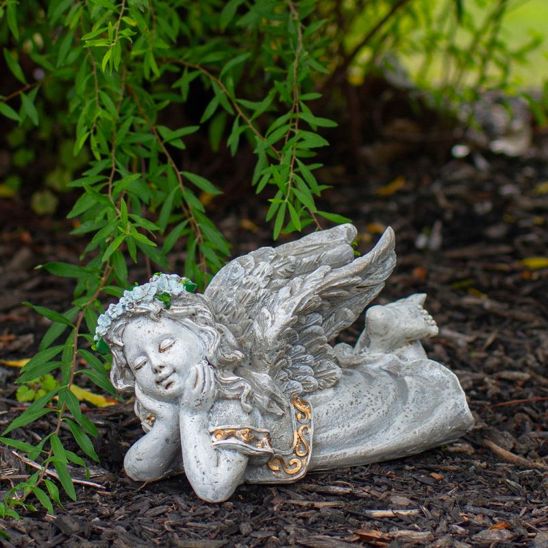 Northlight 8" Daydreaming Angel Outdoor Patio Garden Statue, 2 of 6