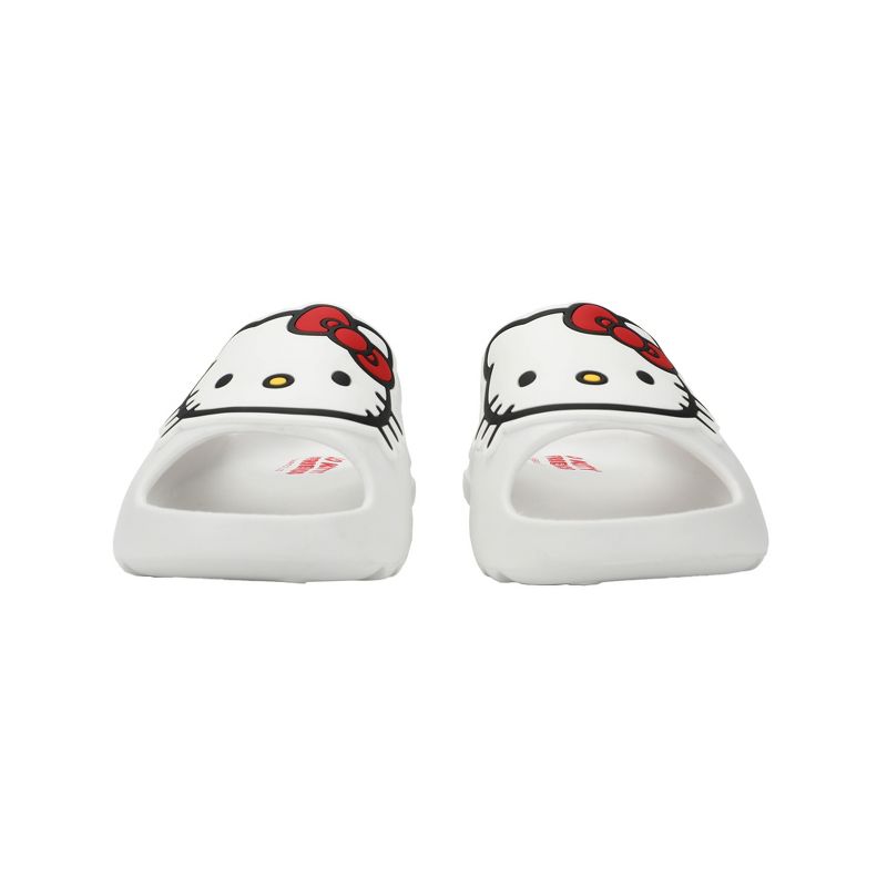 Hello Kitty & Friends Hello Kitty Character Straps Men's White Slide Sandals, 4 of 7
