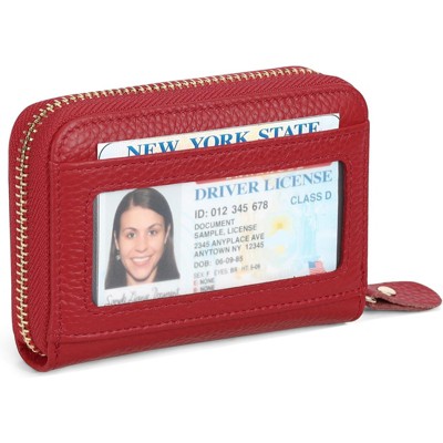FATMOON Leather Wallet For Women - RFID Blocking Stylish & Compact Card Holder with ID Window Slim Design for Everyday Use,Travel,Work