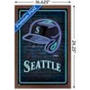 Trends International MLB Seattle Mariners - Neon Helmet 23 Framed Wall Poster Prints - 3 of 4