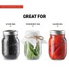 Swice 16oz Glass Mason Jars 6 Pack, Regular Mouth, Lids & Bands, Dishwasher Safe - 4 of 4