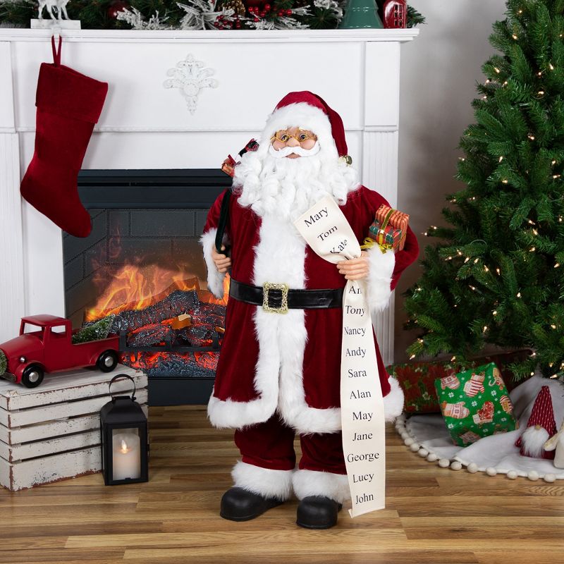 Northlight 36" Santa Claus with Naughty or Nice List Christmas Figure, 2 of 6