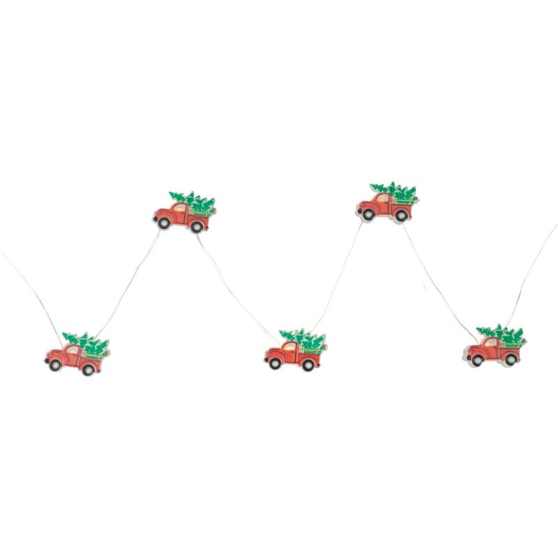 Northlight 20-Count LED Truck Hauling Tree Micro Christmas Light Set, 6ft, Silver Wire, 2 of 4