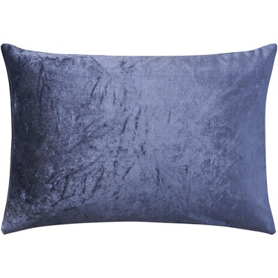 Navy and Gold Handcrafted Leopard Velvet Lumbar Pillow