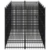 vidaXL Outdoor Dog Kennel Large Dog Crate Dog Cage Exercise Playpen Steel - 3 of 4