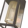 Livex Lighting Franklin 1 - Light Wall Light in  Bronze/Soft Gold/Brushed Nickel Stainless Steel - 3 of 4