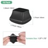 Unique Bargains Silicone Square Chair Leg Caps Floor Protectors 16 Pcs - 3 of 4