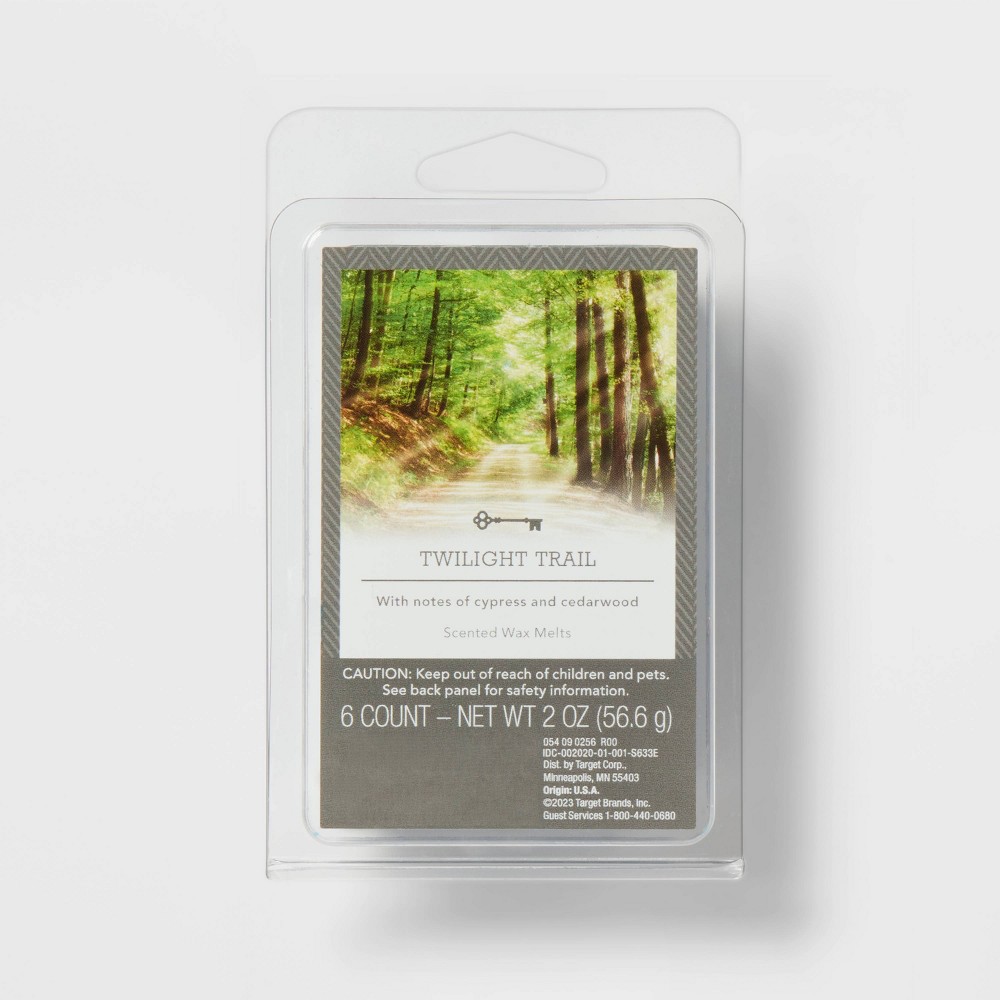 6 Cube Twilight Trail Cedarwood & Moss Melts Slate Blue - Threshold™pack 10 