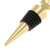 Unique Bargains Bottle Stoppers Sailboat Aluminum Alloy PTR Gold Tone Black 4.33"x1.69"x0.79" 1 Pc - 3 of 3