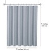 Americanflat 71x71 Woven Linen Shower Curtain with Tassel Accents - Includes 12 Grommets and Hooks - 100% Polyester - 2 of 4