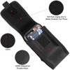 LUXMO Extra Large Vertical Universal Nylon Pouch w/ Card Slot - Black - 4 of 4