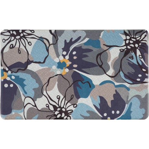 World Rug Gallery Contemporary Modern Floral Anti Fatigue Standing