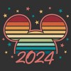 Men's Mickey & Friends Colorful Retro Sunset 2024 T-Shirt - 2 of 4