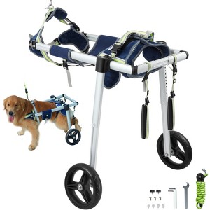 VEVOR 2 Wheels Dog Wheelchair for Back Legs, Pet Wheelchair Lightweight & Adjustable Assisting in Healing,  Dog Cart/Wheelchair (L) - 1 of 4