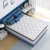 Swedrea Hybrid Mattress Cool Medium Firm Gel Memory Foam Pocket Spring, White - 2 of 4