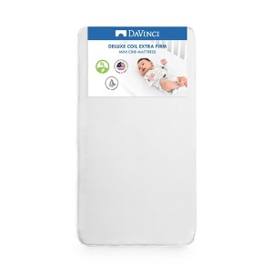 DaVinci Deluxe Coil Mini Crib Mattress, Greenguard Gold Certified - 1 of 4