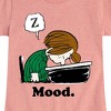 Girls' - Peanuts - Peppermint Patty Mood Fitted Short Sleeve Graphic T-Shirt - 2 of 4