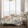 Bebejan Antique Flowers Ivory 100% Cotton 5-Piece Reversible Comforter Set - 4 of 4