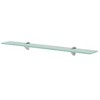 vidaXL Floating Shelves 2 pcs Glass 27.6 in.x3.9 in. 0.3 in. - 2 of 4