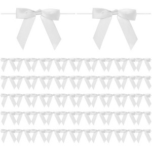 Unique Bargains Polyester Multipurpose Use Durable Flexible Gift Wrap Bows 50 Pcs - 1 of 4