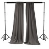 Slickblue Pack of 2 Polyester Backdrop Drapes – 96"H x 58"W, Rod Pocket, Semi Sheer, Serged Edges, 41 Colors Options - 2 of 3