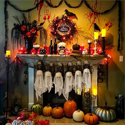 Nifti Nest 2 Pack 60-inch Halloween Skull Garland, 12 Pcs : Target