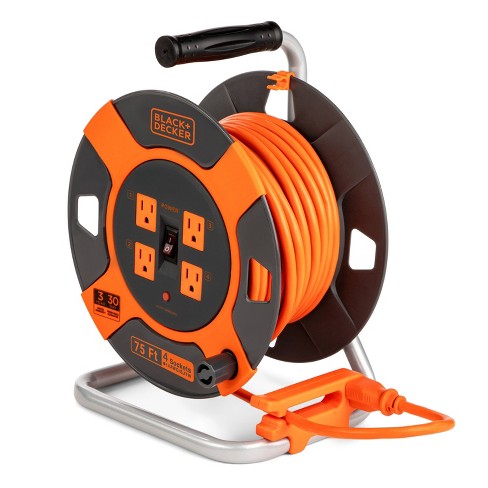 Extension Cord Reel with 4 Outlets - 5-15P to 5-15R - SJT