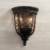 Franklin Iron Works French Scroll Rustic Wall Light Sconce Rubbed Bronze Hardwire 10 1/2" Fixture for Bedroom Bathroom Vanity Reading Living Room Home - 2 of 4