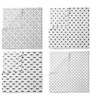 Bacati - LOVE Muslin Swaddling Blankets set of 4, Black/White - 3 of 4