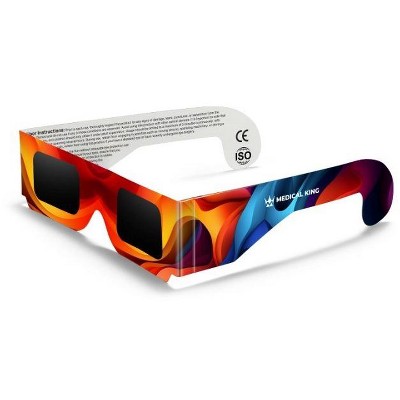Solar Eclipse Glasses 5 pack - 2024 CE and ISO Certified 2024 Multicolor Safe Shades for Direct Sun Viewing - MedicalKingUsa